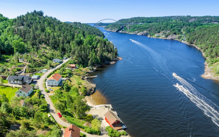 Svinesundbrücke zwischen Norwegen & Schweden